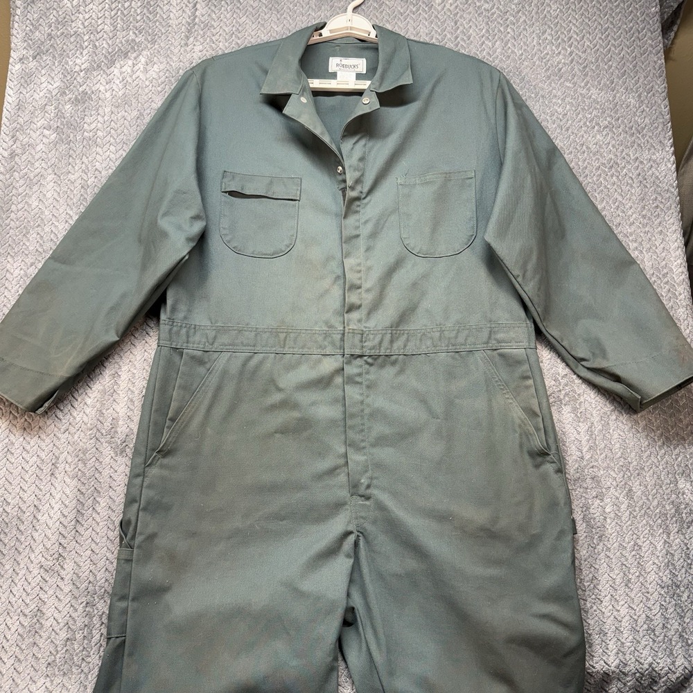 Sears Roebucks Vintage Coveralls 50R Spruce-Green Michael Myers Halloween
